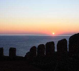Sonnenuntergang von der Burg aus