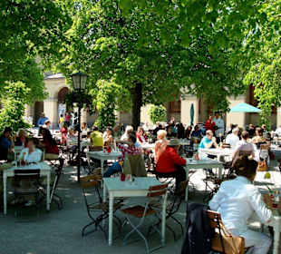 Gartenbereich Café Tambosi