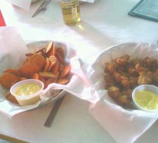 Gator-Bites mit Süßkartoffelchips