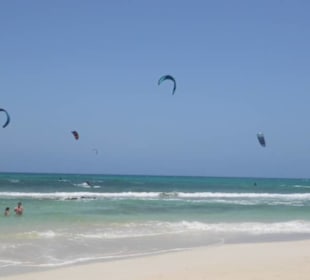 Kite-Surfen im Norden der Insel