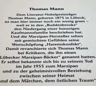 Auch Thom Mann liebte Marzipan