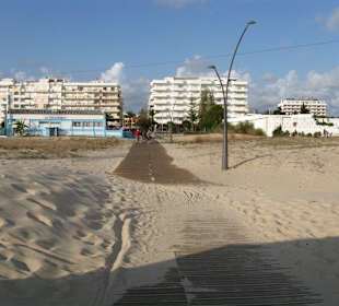 Vom Strand Blick Richtung hotel 