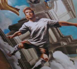 Deckenbemalung im Hbf während der WM