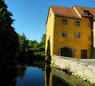 Altes Gebäude an der Wörnitz