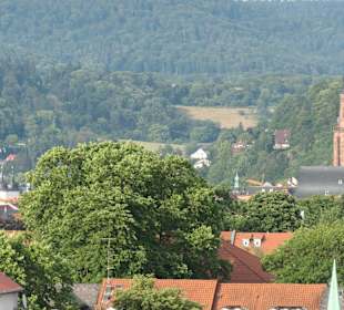 Blick vom jil Rooftop Drink&Dine auf Heidelberg