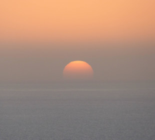 Sonnenuntergang mit Wolken