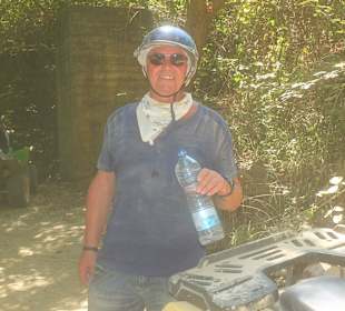 Durstig nach der Fahrt