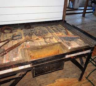 Schmiede in der Böttcherei des Brauereimuseums