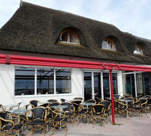Shops and Restaurants at Sea Front in Dahme