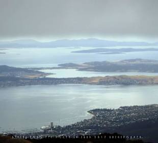 Ausblick vom Mount Wellington auf Tasmanien