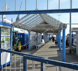 Das Außenterminal am Fährhafen Cuxhaven