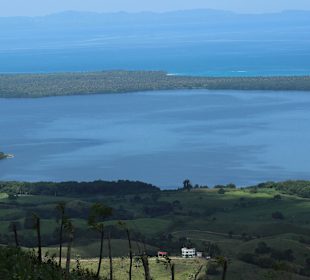 Blick über Lagune und Meer
