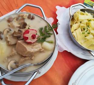 Kalbsfrikassee mit Spargel