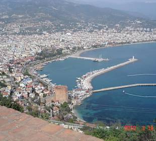 Blick auf Alanya von der Burg