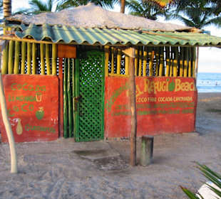 Palmenhütte an der Playa el Agua