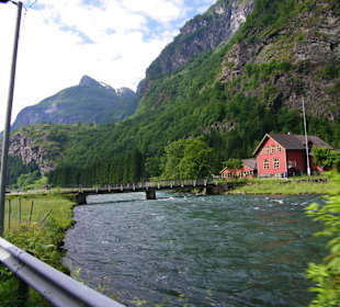 Viel Wasser an der Strecke