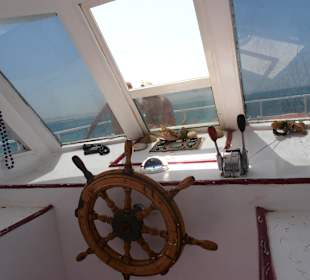Steuerrad von unserem Schiff