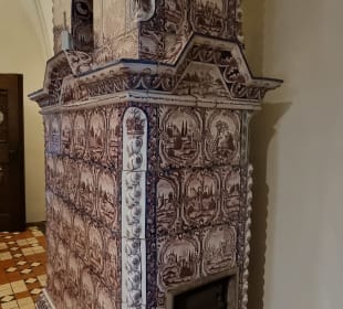 Kachelofen  aus späterer Zeit