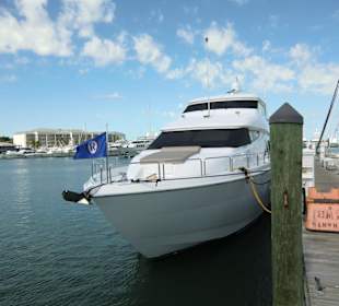 Eine von vielen Jachten im Hafen
