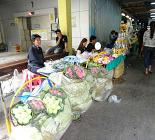 Flower Markt BKK, viele Blumen