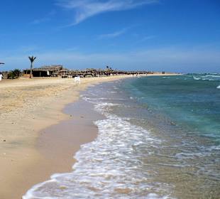 Bucht von Abu Dabab schön, aber zu viele Wellen