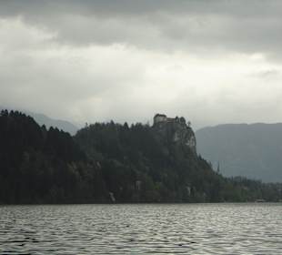 Widok na zamek Bled