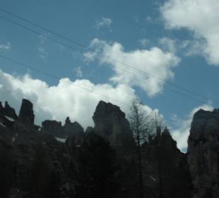 Passstraße nach oben