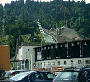 Olympiaschanze noch im Bau