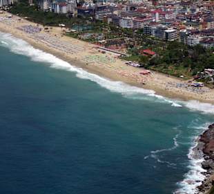 Blick zum Kleopatra Strand