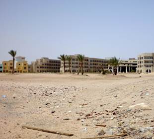 Strand außerhalb des Hotels
