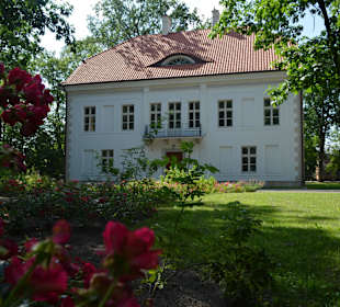 Pałac w Chrzęsnem latem