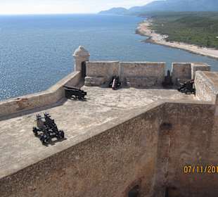 Blick von oben auf die Festung