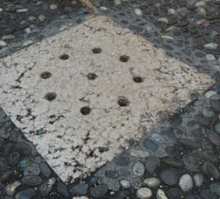 Kopfsteinpflaster Innenhof