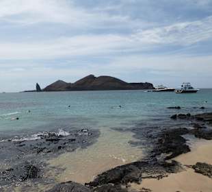 Strand auf Santiago, gut zum schnorcheln