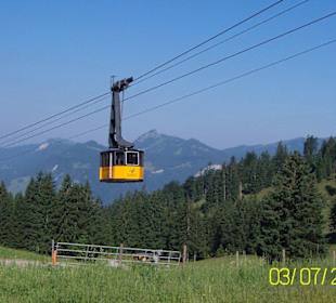 Nebelhornbahn im Bereich Seealpe