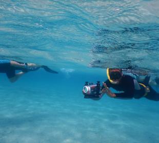 Unter Wasser zum Riff