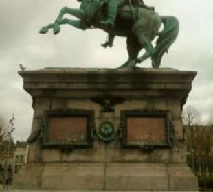 Das Napoleon Denkmal im Rathausbereich.