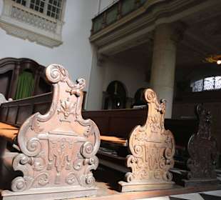 Schnitzerei Kirchengestühl