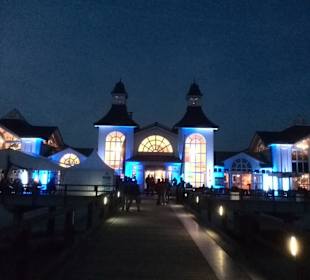 Seebrücke Sellin bei Nacht