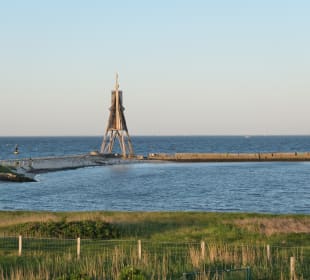 Die Kugelbake am Übergang von Elbe zur Nordsee