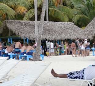 Massenabfertigung auf Saona