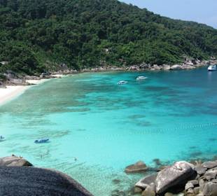 Tauchgebiet von oben