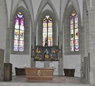 In der Friedhofskapelle im Petersfriedhof