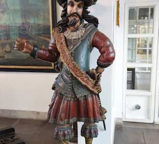 Historische Heckfigur eines Segelschiffes