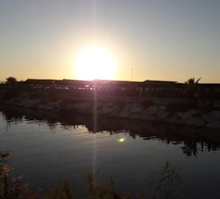 Gegen Abend ein wunderbarer Sonnenuntergang