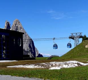 Man kann auch mit der Bahn hochfahren