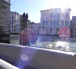 Our first view of the Grande Canale from the water