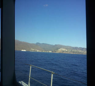 Blick von der Fähre nach La Gomera