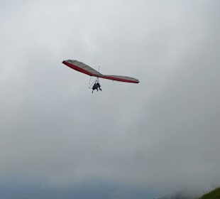 Geschafft, in der Luft