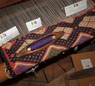 Wollverarbeitung im Museo Etnografico